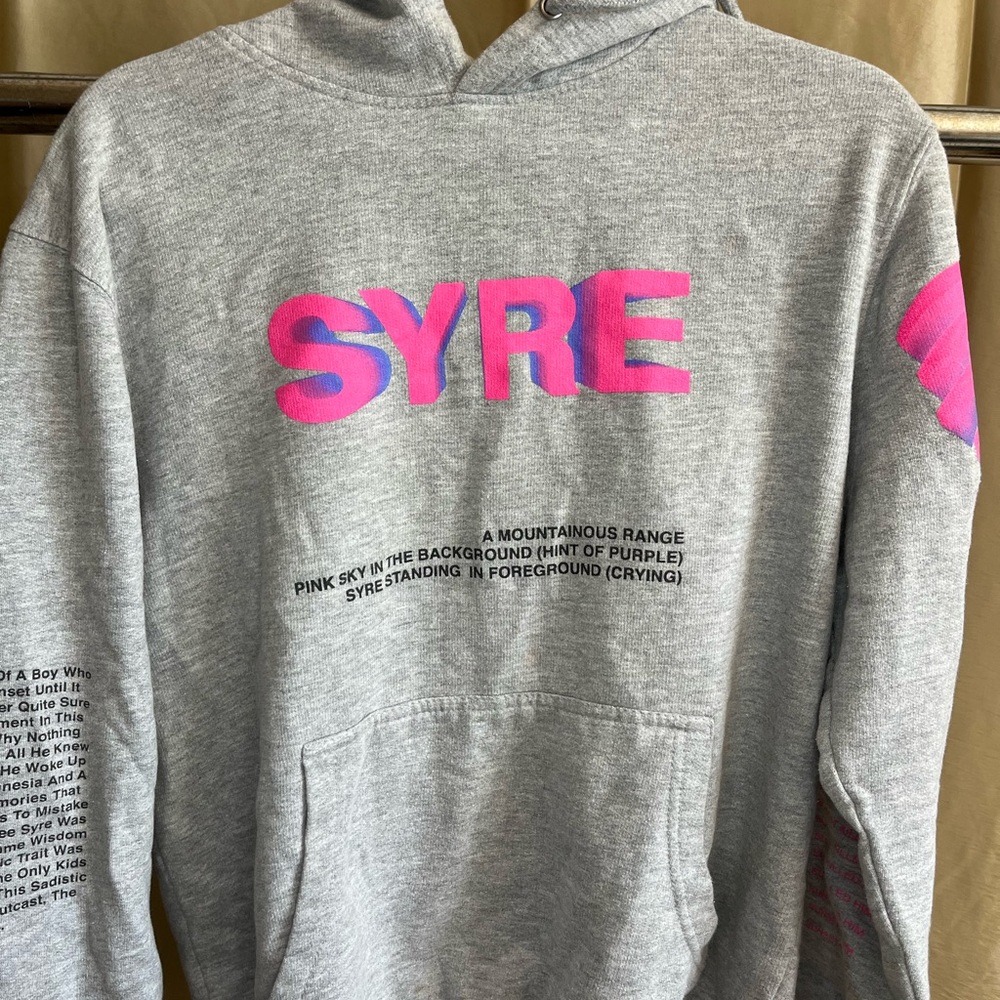 MSTSrep Gray Hoodie with Pink and Purple Accents